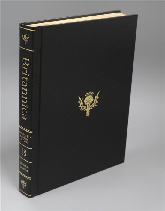 34 volumes of Encyclopedia Britannica 2010, final edition